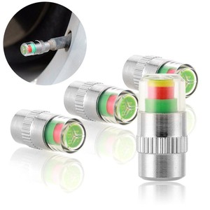 4 x Car Valve Tyre Caps Dust Monitor Wheel Pressure 36 PSI Tire Air Sensor