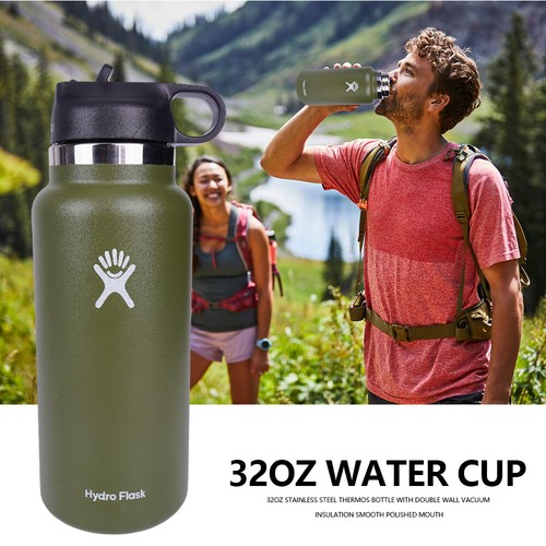 NEW Hydro Flask 32oz Water Bottle Wide Mouth w/Straw Lid Travel mug , coffee cup - Picture 6 of 53