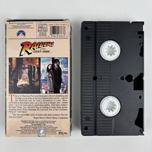 Raiders of the Lost Ark (VHS 1981) #1376 Paramount Vintage Indiana Jones - Picture 2 of 5