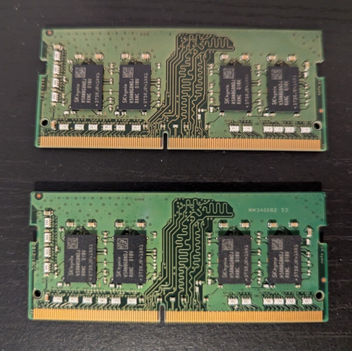 Two SK Hynix 8 GB DDR4 Laptop RAM 1Rx8 PC4-3200AA-SA2-11 - Imagen 2 de 2