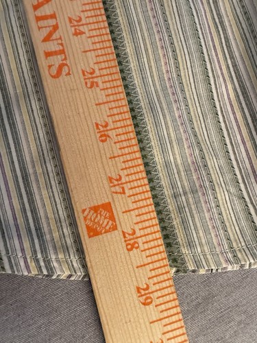 INDIGO PALMS Mens XL Tailored Fit Button Front Shirt Green Multicolor Striped - Picture 9 of 9