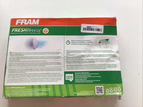 FRAM CABIN AIR FILTER -for Honda- Size CF8603A - FRESHBreeze By Arm & Hammer-BB1 - Bild 3 von 5
