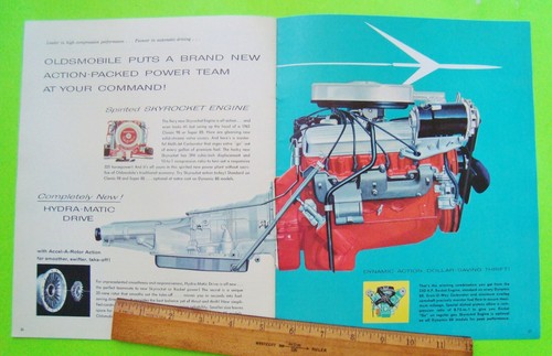 1961 OLDSMOBILE FULL LINE DLX 32-pg COLOR CATALOG Brochure CONVERTIBLES Super 88 - Picture 10 of 12