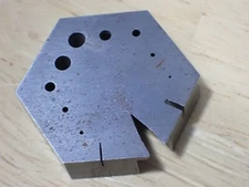 Vintage Unbranded Watchmakers Large Hexagon Bench Block Watch Tool 3.2 oz Good