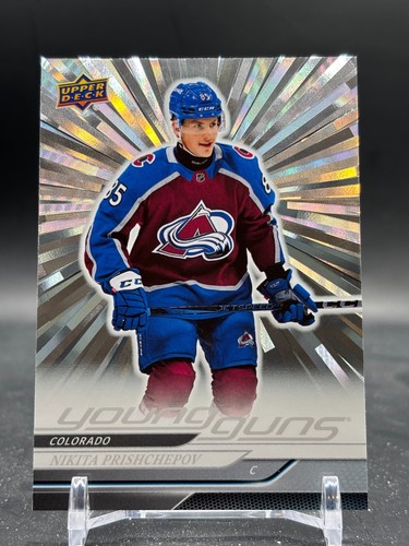 2024-25 Nikita Prischhepov UD Series 2 Young Guns Outburst Parallel Rookie #462