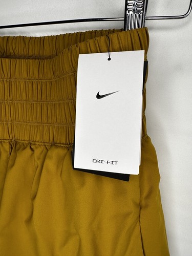 Nike Dri-Fit Bronzine pantaloncini foderati vita ultra alta 3" donna taglia XS NUOVI - Foto 5 di 11