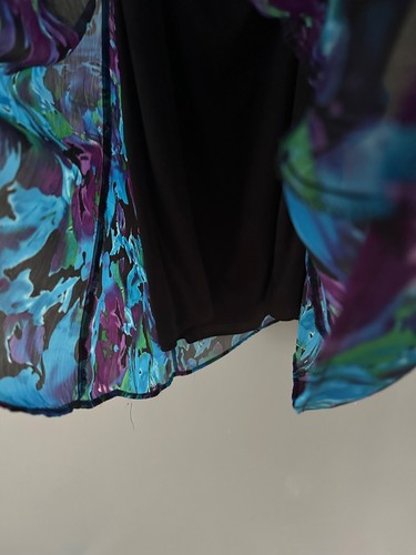 Notations Woman Sheer Floral Maxi Skirt 3X Lined Romantic Cottagecore Boho Midi - Picture 3 of 6