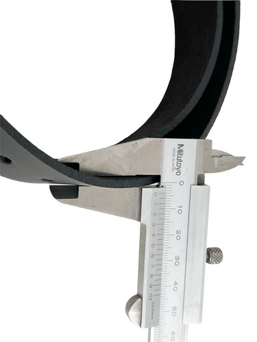 Snap on Genuine Leather Belt Black 1.25" Wide One Piece Leather Roller Buckle MC - Picture 9 of 9