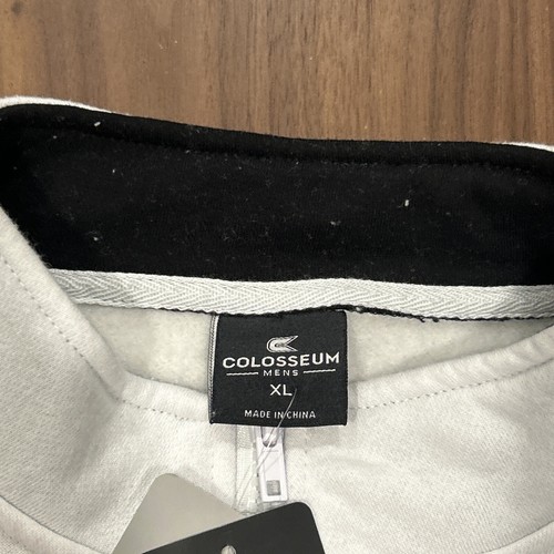 Men's Colosseum White UCF Knights Tortugas Logo Quarter-Zip Pullover Jacket XL - Picture 4 of 7