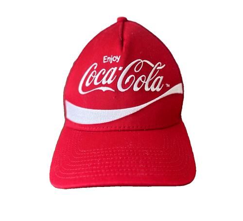 Vintage Coca-Cola New Era Trucker Cap Men's Red Mesh Back Snapback 1980's - Picture 1 of 8