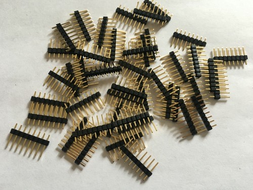 Da 2 a 50 vie - 2,54 mm 0,1" intestazione pin singola/doppia fila diritta/R/A K6 - Foto 15 di 44