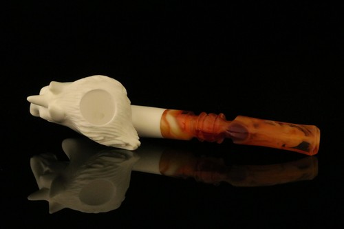 Pipa Unicorn Block Meerschaum con custodia personalizzata M1813 - Foto 4 di 7