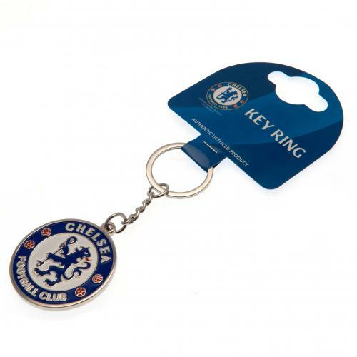 Chelsea F C Wappen Schlüsselanhänger an Kette) Lizenzprodukt (neues Design) - Bild 2 von 2