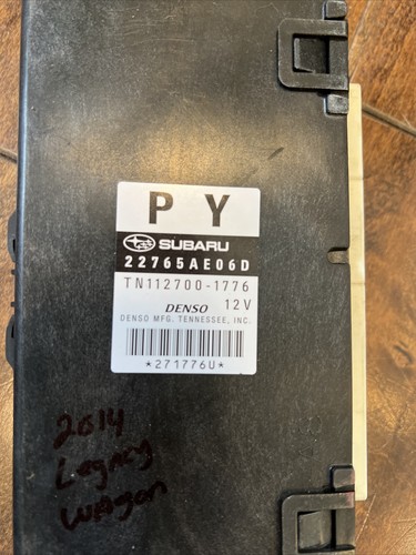2013-2014 Subaru Legacy Engine Control Module P/N: 22765AE06D - Picture 2 of 4
