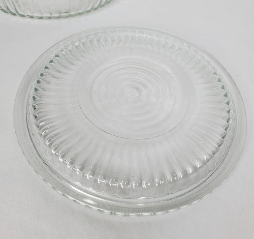 Vintage Keksdose Keksdose Anchor Hocking Arbeitsplatte Display gerippt klar - Bild 4 von 9