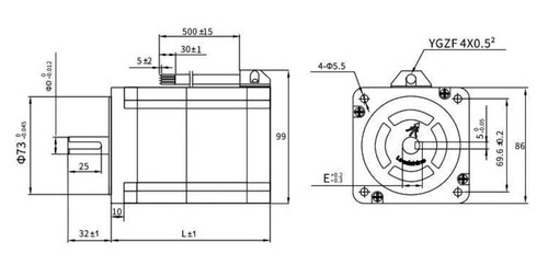 Motore passo-passo LEADSHIN 4,5NM macchina per incisione CNC 2 fasi 4 fili 6A 86CM45 nuovo. - Foto 6 di 6