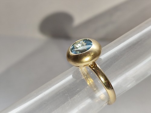 Goldring  Gr 54 Blautopas/Aquamarin 3,3 ct    585 =14k      top aktuell - Bild 18 von 21