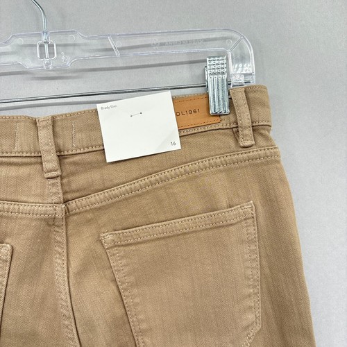DL1961 Jeans Boys Youth Size 16 Brady Slim Denim Tan Beige Sandbox 28" Ins NWT - Picture 10 of 16