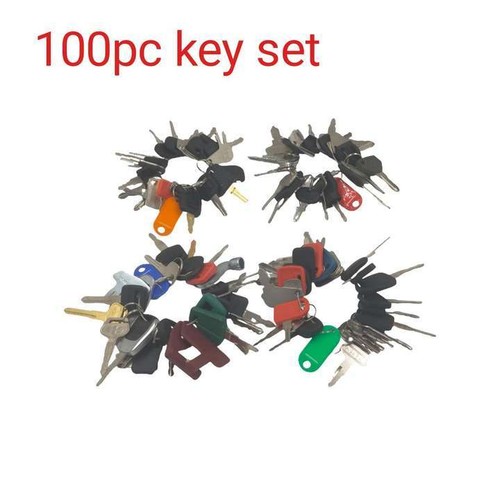 100 key Construction Ignition/Heavy Equipment Key for Yamaha Deutz Fendt Bomag - Picture 3 of 4