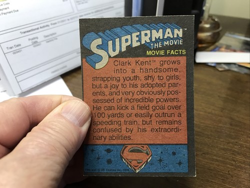 1978 Topps Superman the Movie Series ONE # 67 NEFARIOUS PLAN OF LEX LUTHOR - Picture 2 of 4