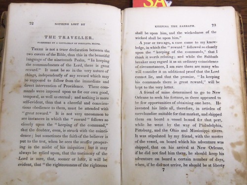 1847 A MOTHER'S PLEA FOR THE SABBATH BOOK BY MRS. LUCY WELLS - K 1284 - Imagen 4 de 8