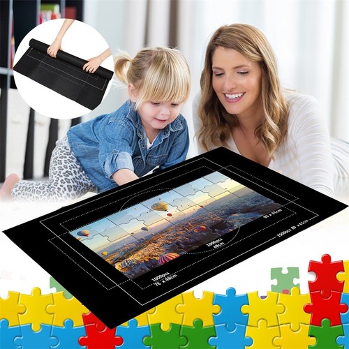 Jigsaw Puzzle Storage Mat Roll Up Puzzle Felt Storage Pad Up To 1500 Pieces Hot - Picture 8 of 11