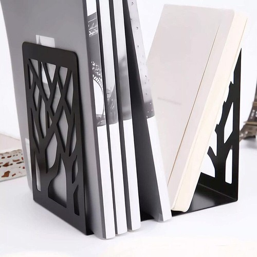 6 Stück Buchstütze Baumartige Muster Metall Ständer Buchhalter Für Bücherregal - Bild 10 von 10