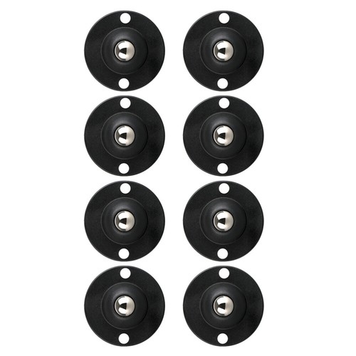 8 Pcs Universal Pulley Mini Swivel Wheels Self Adhesive Plastic Caster - Picture 3 of 10
