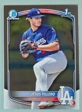2025 Bowman Chrome Jesus Tillero #BCP-117 Los Angeles Dodgers