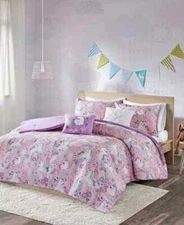 Urban Habitat Kids Lola Full/Queen Cotton Printed Comforter Set Pink-New