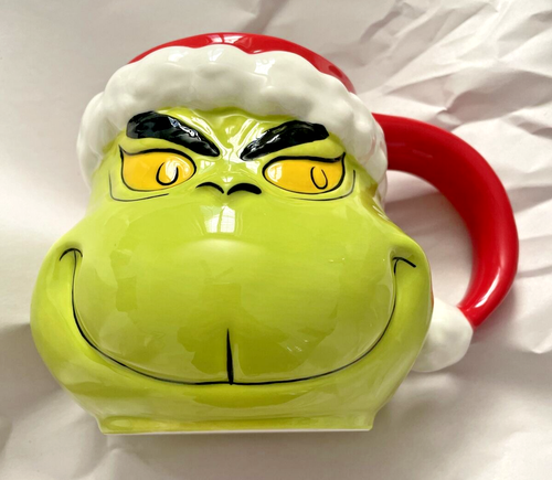 pottery barn Grinch Christmas holiday gift Williams sonoma cup Mug Party Santa , - Picture 5 of 13