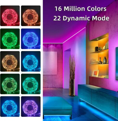 100Ft LED Strip Lights, Smart Light with App Remote Control, RGB LED Lights for - Picture 14 of 24