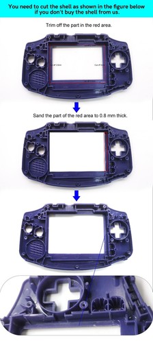 GBA V5 Laminated IPS 720X480 OSD Backlight LCD Screen For Game Boy Advance GBA - Bild 12 von 41
