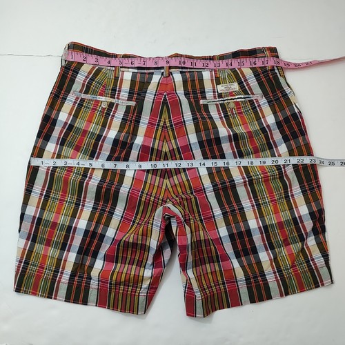 Vintage Polo Ralph Lauren Men's Plaid  Cotton Classic Chino Shorts Size 36  - Picture 14 of 18
