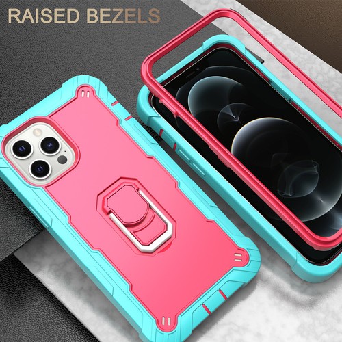 Case For iPhone 12 11 ProMax XS XR X 8 7 6Plus Heavy Duty Shockproof Stand Cover - Picture 18 of 82