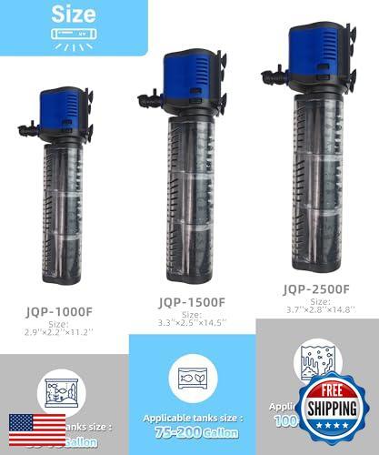 COOSPIDER Pond Filter for 100-300 Gallon, 660 GPH Powerful Filtration Pond Pu - Picture 3 of 5