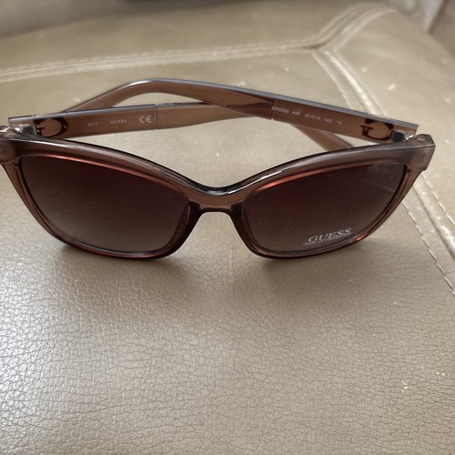 Guess Women's Sunglasses Translucent Matte & Shiny Brown/Brown GF0300 45F (NWOT) - Picture 1 of 5