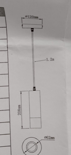 OKELI New Open Box Black Hanging Pendant Light - Picture 6 of 6