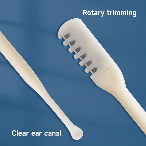 1pcs Nose Ear Hair Trimmer 360° Manual Portable Double Sided Nose Hair Clipper - Picture 5 of 6