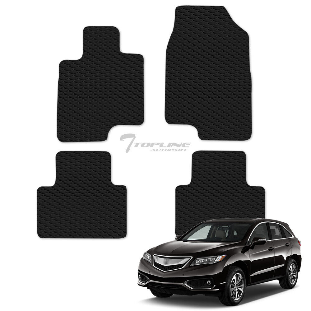 Topline For 2019 2020 2021 Acura RDX Honeycomb Rubber All Weather Floor Mats 4pc eBay