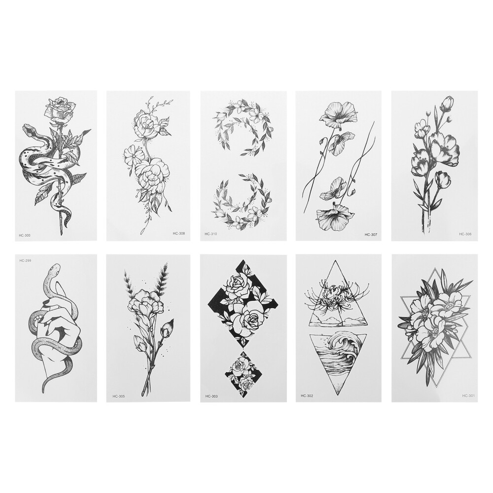 20pcs Creative Pattern Tattoos Stickers Temporary Tattoos Stickers eBay