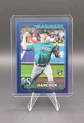 2024 Topps Series 1 Royal Blue Parallel Emerson Hancock Rookie #39 Mariners - Bild 1 von 2