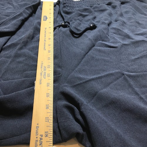 Fashion Bug Plus Pants Womens Size 30/32W Ocean Waves Navy Pull On Tapered NWT - Picture 12 of 12
