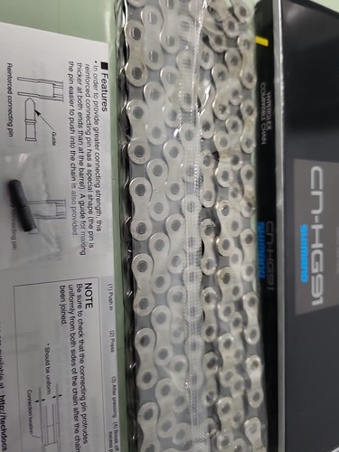 Shimano CN-HG91 Hyperglide Bicycle Chain - Narrow - 116 Links - New Old Stock - Picture 5 of 7