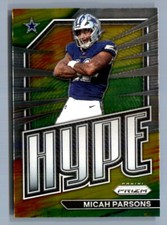 2022 Panini Prizm MICAH PARSONS HYPE #H-15 Dallas Cowboys