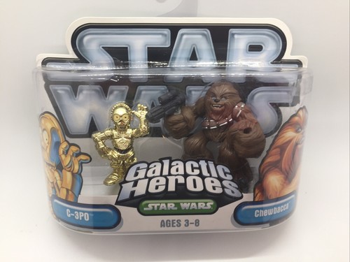 Star Wars Galactic Heroes C-3PO, Chewbacca, Yoda, Kashyyyk Trooper LOT New  - Picture 4 of 5