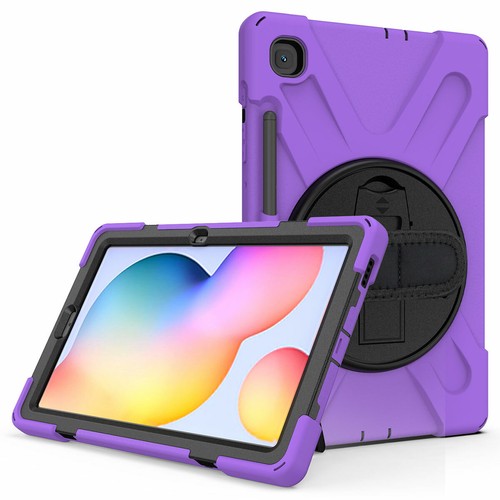 For Samsung Galaxy Tab S3 S4 S5e S6 Lite Rotating Stand Strap Rugged Case Cover - Picture 62 of 68