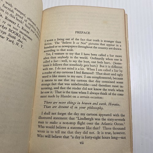 Ripley’s Believe It Or Not- Paperback 15th Printing 1943 Pocket Book Edition - Picture 10 of 20
