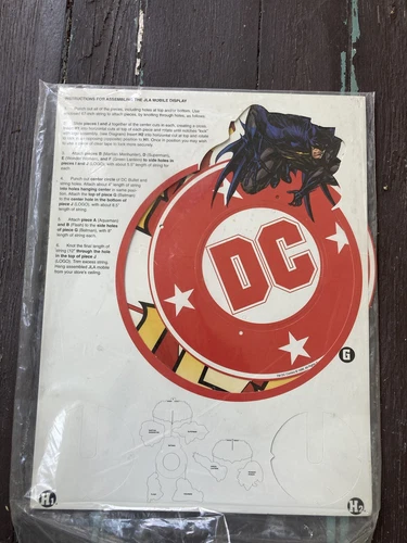 VTG UNPUNCHED NEW Justice League Store Hanging Mobile Display 1996 DC Comics