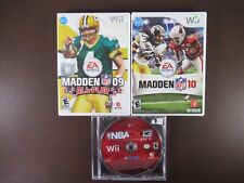 Lot of 3, Wii Games, Madden 09 All-Play, Madden 10, NBA 2K13, (R FD)